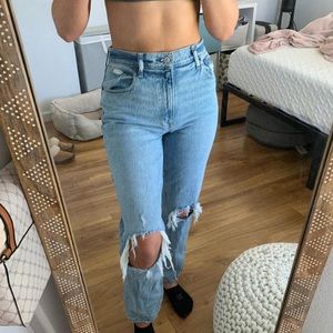 Abercrombie 90s straight ultra high rise jeans